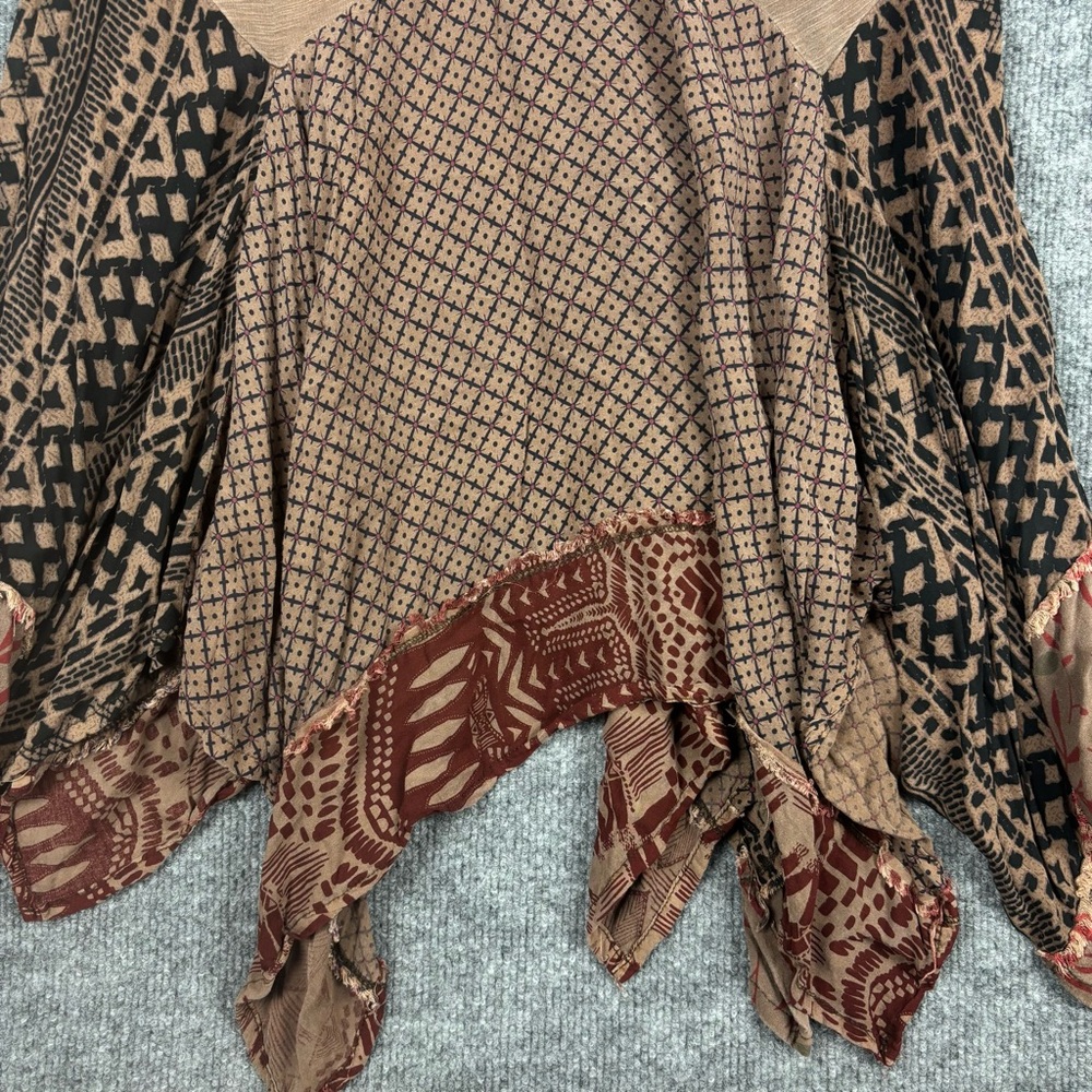 Indigo Thread Co Boho Patchwork Lagenlook Tunic D… - image 4
